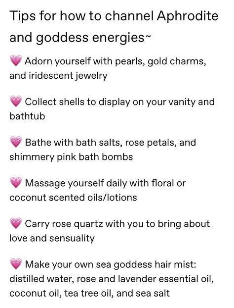 Goddess Self Care, Aphrodite Journal Prompts, Altar Ideas For Aphrodite, How To Be Aphrodite, Deity Work Aphrodite, Aphrodite Offering Jar, How To Work With Aphrodite, How To Worship Aphrodite, Aphrodite Affirmations