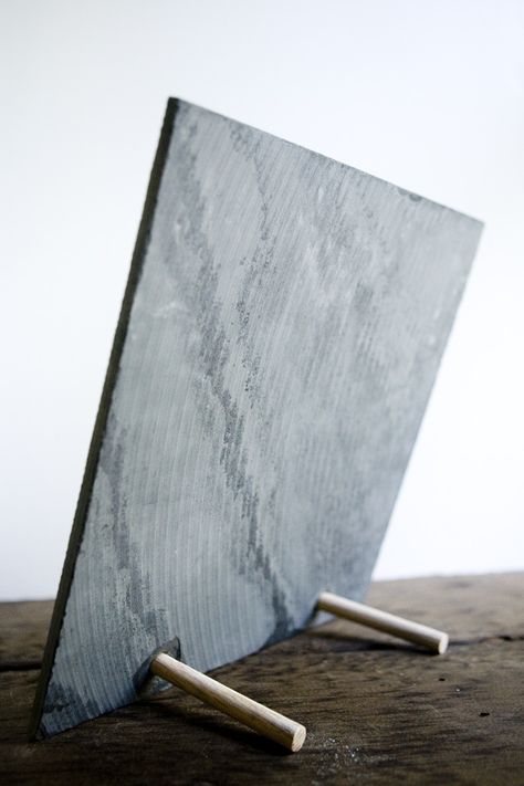 DIY Slate Tile Chalkboard Slate Projects, Slate Tile Crafts, Slate Ideas, Chalkboard Diy, Slate Shingles, Slate Art, Mountain Meadow, Slate Wall, Sacred Mountain