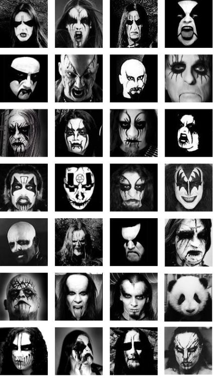 Metal Head Corpse Paint, Corpse Paint Makeup Ideas, How To Do Corpse Paint, Corpse Makeup Metal, Goth Corpse Paint, Corpse Paint Aesthetic, Corpse Makeup Black Metal, Corpse Paint Men, Corpse Paint Ideas