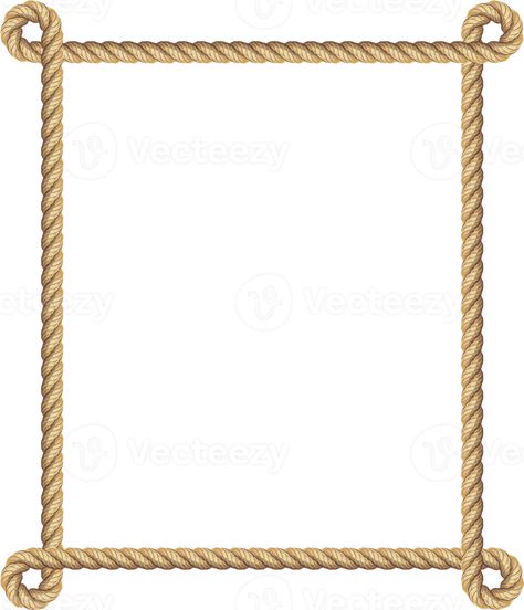 Rope Border, Rope Frame, Frame Clipart, Free Motion Quilting, Square Frame, Free Png, Quilting, Motion, Royalty