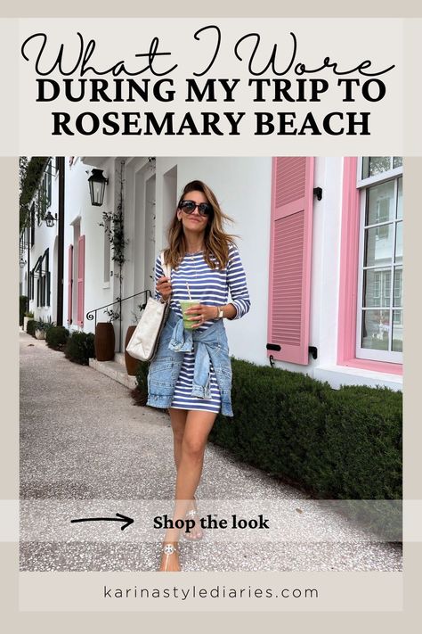 Womens Beach Wear Casual Outfits, Ladies Beach Outfits, Beach Style Fashion Over 40, Beach Outfits Over 40, 30a Outfits 5 Day Vacation, Classy Beach Style, Spring Beach Vacation Outfits, 30a Outfit Ideas, Karina Style Diaries