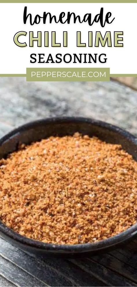 Chili Lime Seasoning Recipe, Lime Seasoning, Lime Powder, Homemade Dry Mixes, Chili Lime Seasoning, Mexican Seasoning, Homemade Spice Mix, Spice Blends Recipes, Homemade Seasoning