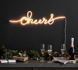 3 Christmas Trends No Matter What The Rules 2020 — Northern Styling Behind Bar Wall Ideas, Speakeasy Basement Ideas, Bar Decor Ideas, Pottery Barn Christmas Decor, Cheers Sign, Christmas Pottery, Cheer Signs, Pottery Barn Christmas, Candles Christmas