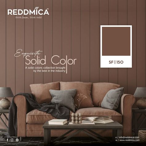 Exquisite solid color...Reddmica Laminate
#reddmica #silkmica #reddwood #nexa #highfive #interior #interiordesign #interiordecor #interiorstyling #architecture #architecturedesign #homedesign #homedecor #homefurniture #laminatemanufacturer #furnituremakeover #HomesweetHome #design #laminate #trending #luxurylaminates #laminates #interiors #instagood #instapic #picoftheday #decorativesurface #homedecor #surfacedesign #decorating #home #interiors #craftmanship #art #interiorstyle #inspiration Cozy Brown Living Room, Home Interior Catalog, Brown Living Room Decor, Social Media Ads, Motion Graphics Inspiration, Medical Design, Food Poster Design, Social Media Design Inspiration, Brown Living Room