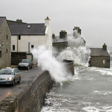 Craig Sim on Instagram: “Stormy Lerwick #shetlandislands #shetlandisles #shetland #inspiredbyshetland #lodberries #storm #wildshetland #promoteshetland” Coastline Aesthetic, Coastal Gothic, Lighthouse Aesthetic, Nautical Aesthetic, Lighthouse Keeper, Waves Crashing, House By The Sea, W Hotel, Seaside Towns