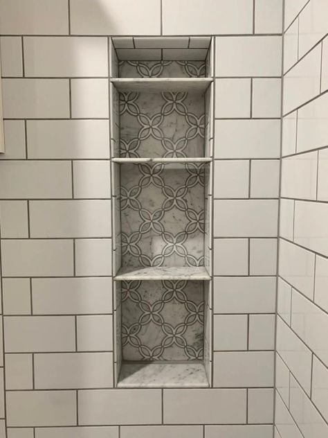 How to Design a Shower Niche - Art Tile & Renovation Shower Niche Tile Ideas, Shower Niche Design, Shower Niche Ideas, Tile Shower Niche, Wet Room Bathroom, Tile Renovation, Niche Ideas, Custom Tile Shower, Full Bathroom Remodel