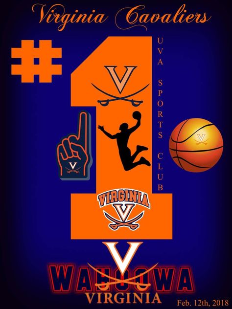 Va Tattoo, Uva Basketball, Virginia Cavaliers, Basketball Art, Dream School, Alternate History, University Of Virginia, Football And Basketball, Football Wallpaper