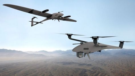 ​While regular multicopter drones are highly stable and maneuverable, their vertical take-off and landing (VTOL) counterparts are faster and more energy-efficient when in forward flight. Germany's Quantum Systems has set out to combine the best of both worlds, with its 2-in-1 Vector/Scorpion drone. Buy Drone, Drones Concept, Drone Design, Drone Technology, Search And Rescue, The Field, Battlefield, Drones, Scorpion