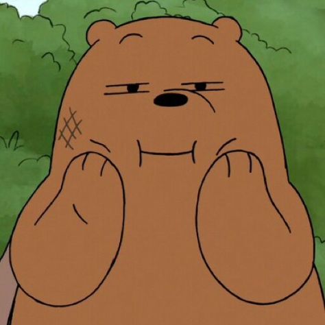 I'm watching u Three Bare Bears, Bear Meme, 동화 삽화, We Bare Bears Wallpapers, Ice Bears, Cute Panda Wallpaper, Anime Muslim, Wallpaper Cute, Cute Emoji