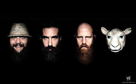 Wyatt Family and Rowan sheep mask Wwe Wyatt Family, Sheep Mask, Erick Rowan, Wwe Bray Wyatt, Wyatt Family, The Wyatt Family, Family Wallpaper, Bray Wyatt, Wwe Wrestlers