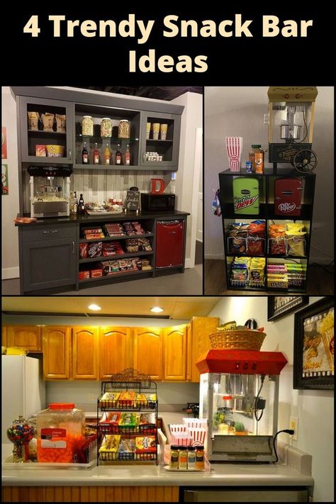 4 Trendy Snack Bar Ideas: Ready to indulge? These innovative snack bar concepts are perfect for any occasion! Home Snack Bar Ideas, Home Snack Bar, Snack Bar Ideas Home, Snack Bar Ideas, Window Nook, Diy Snacks, Living Room Decor Inspiration, Can Diy, Bar Areas