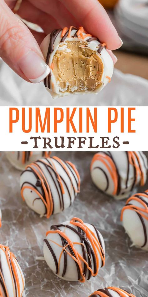 Fall Fest Dessert Ideas, Halloween Chocolate Truffles, Big Group Dessert Ideas, Classic Fall Recipes, Fall Theme Treats, Fall Candy Recipes, Thanksgiving Candy Treats, Fall Food Ideas For Parties, Thanks Giving Desserts Thanksgiving