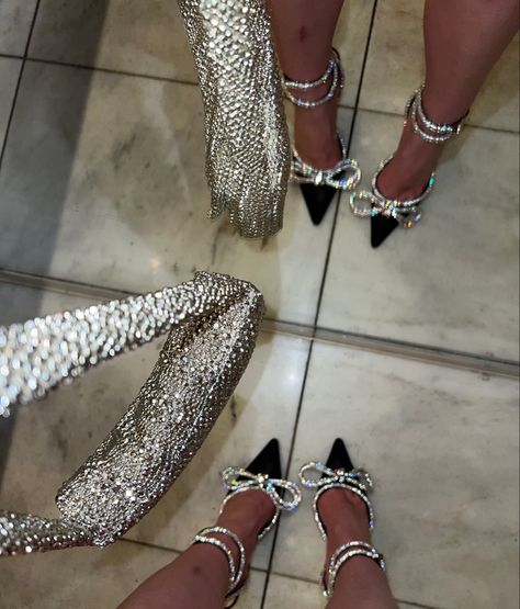 Bow Heels Outfit, Heels Bow, High Heels For Prom, Diamond Heels, Fancy Heels, Heels Aesthetic, Heels Prom, Prom Dress Shoes, Luxurious Lifestyle