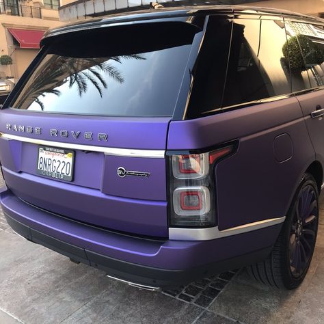 Matte Range Rover, Purple Range Rover, Purple Cars, Car Rover, Purple Car, Range Rovers, Cars Luxury, Street Racing Cars, Street Racing