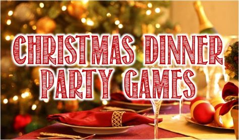 Christmas Dinner Party Games and Ideas! (some could be altered for regular parties) Christmas Dinner Party Games, Dinner Party Games For Adults, Dinner Party Activities, Dinner Table Games, Party Games To Play, Xmas Dinner Table, Christmas Diner, Family Christmas Dinner, Couples Dinner