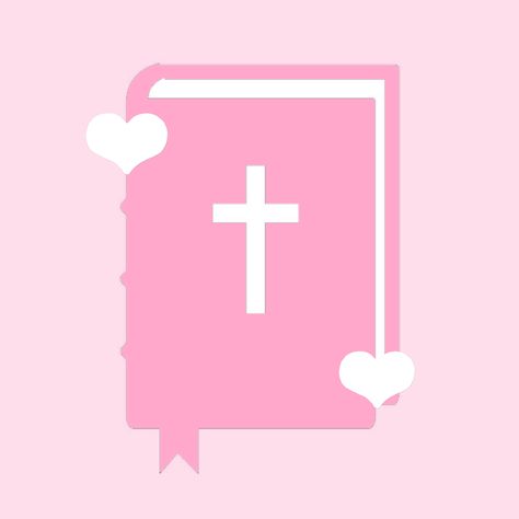 Pastel Pink App Icons Kawaii, Pink Bible Icon, Pink Book Icon, Pink Apps, Heart App, 5 Solas, Cat App, Tarot Card Readings, Kawaii App