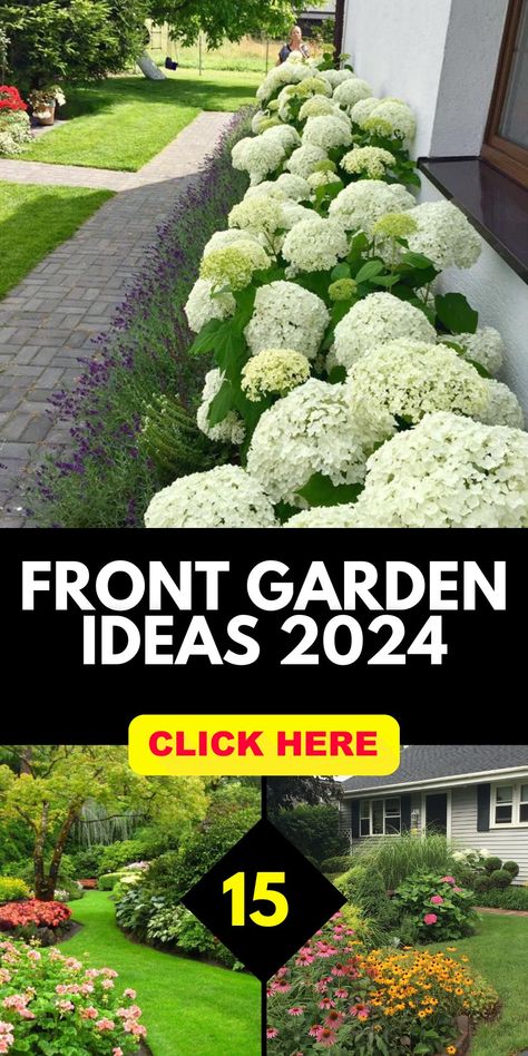 Discover 2024's front garden trends for creating stunning and practical outdoor spaces. Learn about landscaping ideas, bed designs, and driveway integration that enhance curb appeal. Explore low maintenance and Australian styles, along with small garden solutions. Get tips on designing inviting entrances and fences that complement house aesthetics. Small Front Garden Bed Ideas, Front Garden Ideas Modern, Front Of House Garden Bed Ideas, Garden Design For Front Of House, Garden Beside Driveway, Landscaping Along Garage, English Style Garden Front Yards, Private Front Garden, South Facing Front Garden Ideas