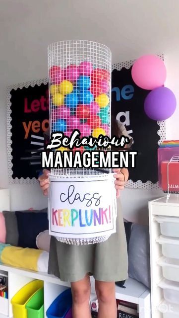 🍎 Australian Primary School Teacher on Instagram: "I got blasted for this… 😥 My friend and I made this KERPLUNK for her first ever classroom last year as a fun little “behaviour management” incentive 🤗 🏆 You pick something positive for students to work towards (e.g. all chairs pushed in before coming to the floor). 🏆 Each time they display that behaviour the class gets to remove a stick. 🏆 Once all the balls fall they have an agreed upon “reward”. In my few years on Instagram I’ve seen man Classroom Kerplunk, Kerplunk Classroom Management, Student Incentives Elementary, Classroom Reward Chart, Work Incentives, Class Incentives, Student Incentives, Classroom Incentives, Student Of The Week