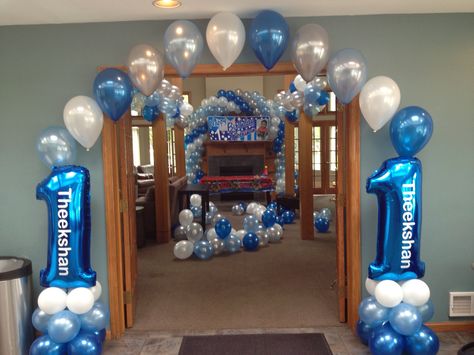 1st birthday balloon arches Baby Birthday Balloon, Bday Decoration, 15th Birthday Decorations, Birthday Balloon Decoration, Balloon Numbers, Baby Shower Balloon Decorations, First Birthday Balloons, 1st Birthday Balloons, Balloons Decoration