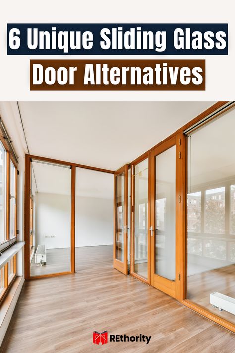 Are you tired of the same old sliding glass doors? If you're looking for something unique, you've come to the right place! Here, we explore six inventive alternatives to traditional sliding glass doors that will bring a new level of sophistication and style to your home. From panels of barn doors to an entire wall of folding glass, each option comes with its own unique benefits. So let's explore the possibilities and get creative! Diy Sliding Glass Door, Sliding Glass Wall, Shoji Sliding Doors, Door Alternatives, Half Doors, Swinging Doors, Sliding Glass Doors, Sliding Doors Interior, Pivot Doors