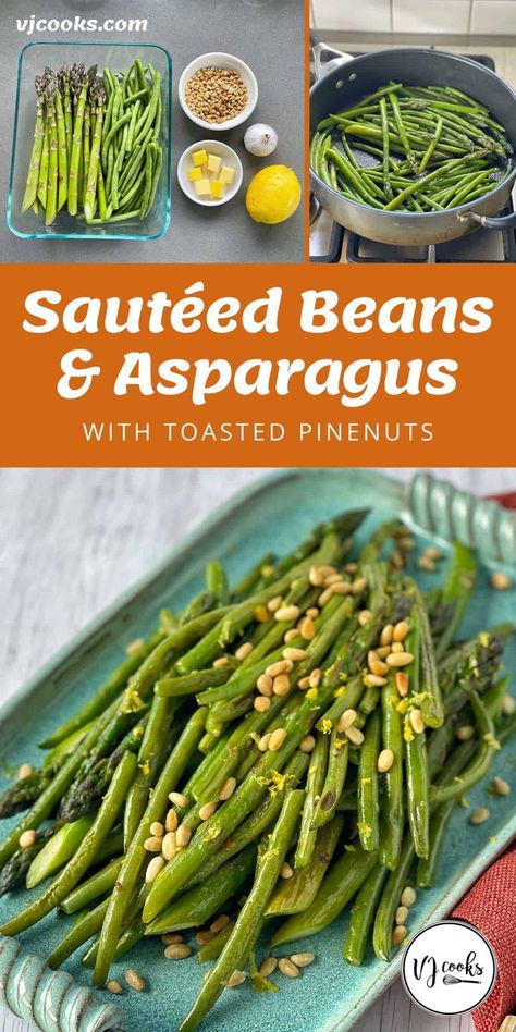 Green Bean Asparagus Recipes, Asparagus Green Beans Recipes, Green Bean And Asparagus Recipes, Green Beans Asparagus, Asparagus And Beans Recipes, Green Beans And Asparagus Recipes, Roasted Veges, Healthy Asparagus, Sautéed Asparagus