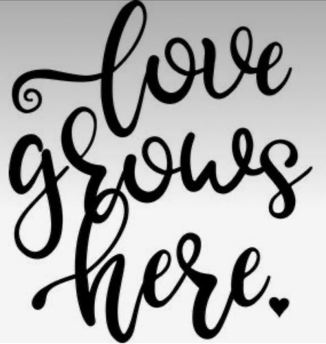 Cricut Signs, Love Grows Here, Image Svg, Framed Quotes, Cricut Fonts, Silhouette Cameo Projects, Cameo Projects, Silhouette Design Store, Love Yourself Quotes