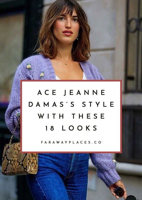 Jeanne Damas is the alpha and omega of the whole "French Girl" thing, with over a million Instagram followers. Channel her style with this 18-part shopping list (and P.S., she's shown here in Mango.) See the whole list — from the high-waisted denim to the best way to dress for vacation. French Haircut Parisian Chic, Jeanne Damas Hair, French Women Hairstyles, French Casual Style, Parisian Summer Style, Damas Style, Parisian Hair, Jeanne Damas Style, French Haircut