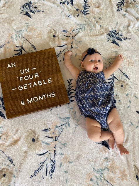 Cow Milestone Pictures, 4months Photoshoot Ideas, 4 Month Milestone Pictures, Four Months Letter Board, Four Month Letter Board, Cute Milestone Pictures, 7 Month Pictures, 4 Months Milestones Pictures, 3 Months Milestones Photo Ideas