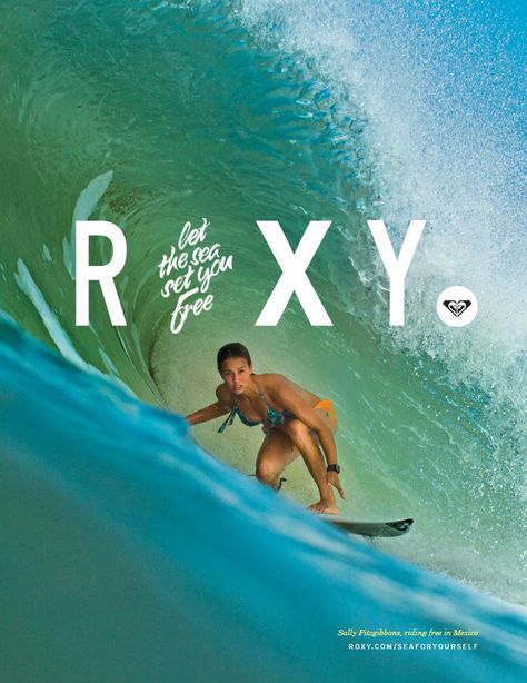 Roxy, not an email but good inspiration for one Surf Girl Style, Surfing Aesthetic, Beach Wall Collage, Roxy Surf, Surf Vibes, Surf Brands, Surf Poster, Surfing Pictures, Surfboard Art