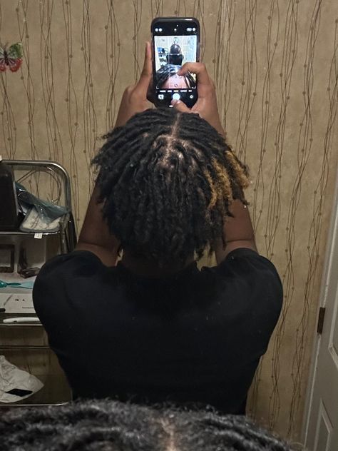 Two Stand Starter Locs, Men Locs Styles, Men Starter Locs, Starter Dreads For Men, Starter Locs Men, Medium Size Locs, Starter Locs Styles For Short Hair, Starter Dreads, Starter Locks