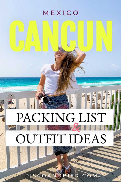 Outfits To Wear In Cancun Mexico, Mexico Outfit Ideas Beach, Couple Resort Outfits, Mexico Clothes Vacation, Can Cun Mexico Outfits, Packing Beach Vacation Outfit Ideas, Outfit Ideas Cancun, Beach Hotel Outfit Ideas, What To Pack For Cancun Mexico