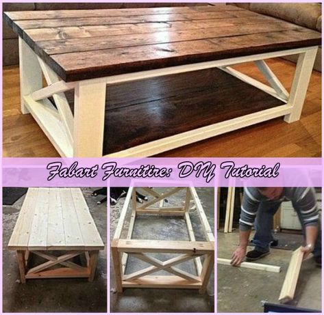 DIY Rustic X Coffee Table Tutorial-Free Plan Diy Coffee Table Plans, Diy Farmhouse Coffee Table, Coffee Table Inspiration, Coffee Table Plans, X Coffee Table, Diy End Tables, Coffee Table Farmhouse, Rustic Coffee Tables, Diy Coffee Table