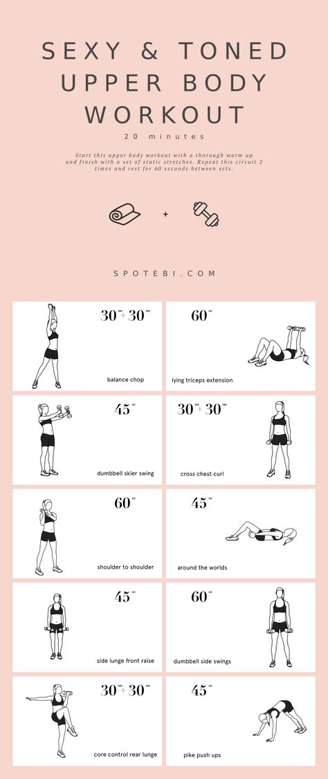 https://www.spotebi.com/wp-content/uploads/2019/10/20-minute-sexy-toned-upper-body-workout-spotebi.gif Upper Body Shoulder Workout, Athlete Arm Workout, Arm Burner Workout, Spotebi Workout, Cheer Training, Upper Body Workout At Home, Upper Body Workout Gym, Upper Body Strength Workout, Upper Body Dumbbell Workout