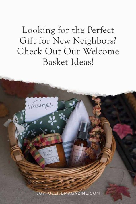 Gift For New Neighbor Welcome, Neighbor Welcome Basket, Gift Basket For New Neighbors, Tenant Gift Basket, Welcome Gifts For Neighbors, Welcome New Neighbors Gift, Welcome To The Neighborhood Gift Ideas, Gifts For New Neighbors Welcome, New Neighbor Welcome Gift Ideas