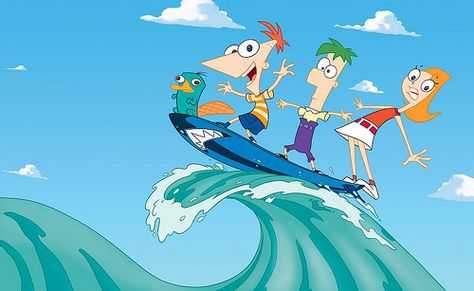 Phineas and Ferb Phineas And Ferb Wallpaper, Phineas And Ferb Movie, Red Head Cartoon, Phineas E Ferb, Perry The Platypus, Phineas Y Ferb, Images Disney, Mr Bean, Disney Xd