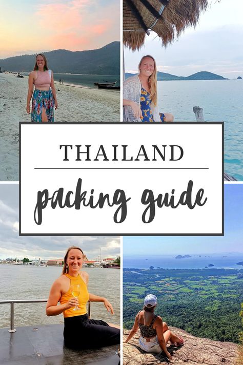 What to pack for Thailand written by a Thailand resident! What clothes to pack, items to bring, accessories, what to wear for temples and the beach, cover ups. What to wear in Thailand, a full Thailand packing list, including what NOT to wear in Thailand | thailand packing list | south east asia packing list Packing For Thailand 2 Weeks, What To Pack For Thailand In November, What To Wear In Southeast Asia, Outfits For Thailand Vacation Women, What To Wear In Phuket, Thailand Vacation Outfit Ideas, Thailand Packing List For Women, What To Wear In Thailand Women, Outfits For Thailand Vacation