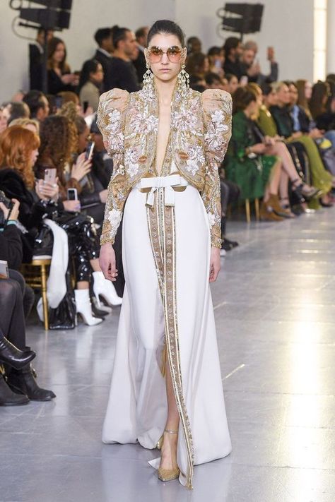 Elie Saab Haute Couture, Ellie Saab, Elie Saab Fall, Elie Saab Spring, Fashion Illustrations Techniques, Elie Saab Couture, Designer Evening Gowns, Woman Suit Fashion, Embroidery Fashion