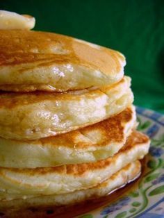 Scratch Pancake Recipe, Scratch Pancakes, Wastepaper Basket, Pancakes From Scratch, Homemade Pancakes, Think Food, Breakfast Pancakes, Breakfast Items, Idee Pasto Sano