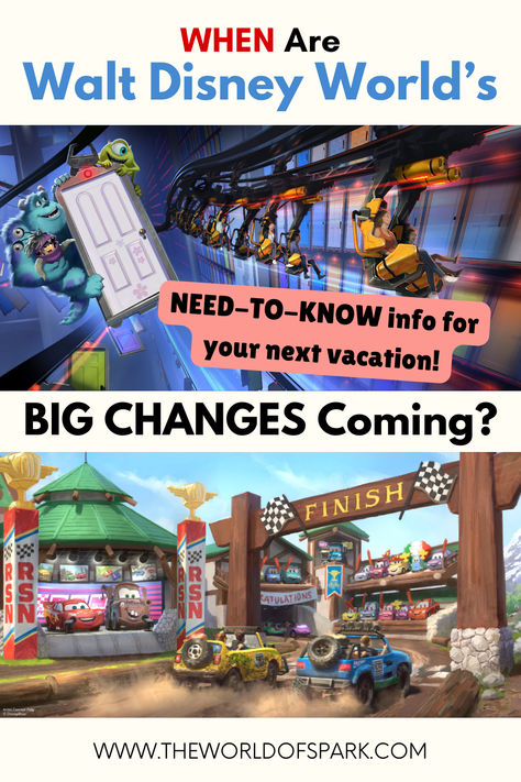 HUGE CHANGES COMING TO DISNEY WORLD STARTING THIS YEAR | Planning a vacation to Disney World? There are a lot of major changes coming, including new rides and lands. Starting this year, more construction walls will appear as the parks prepare for the next era. Use this timeline as your guide to navigating the MAJOR changes coming to the Disney World theme parks in the coming years. Year Planning, Planning A Vacation, Disney World Vacation Planning, Vacation Planning, Disney World Tips And Tricks, Cruise Line, Disney Park, Disney World Vacation, Year Plan