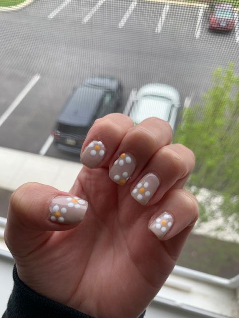 #OPI #nailideas #easynailart #nailart Dot Tool Nail Art Easy, Flowers With Dotting Tool, Nail Ideas Dotting Tool, Easy Nail Design With Dotting Tool, Dotted Flowers Nail Art, Easy Dotting Nail Art, Nail Designs Dotting Tool, Mail Designs For Short Nails Easy, How To Paint Flowers On Nails Easy