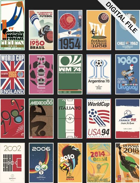 New! Collection 20 vintage posters of Football Championships 1930 - 2018 - hq images was just added to eBay. Check it out! #eBay #eBaySeller American Football, Vintage Posters, Poster Collection, Football Poster, World Football, Vintage Football, New Collection, Check It Out, Football