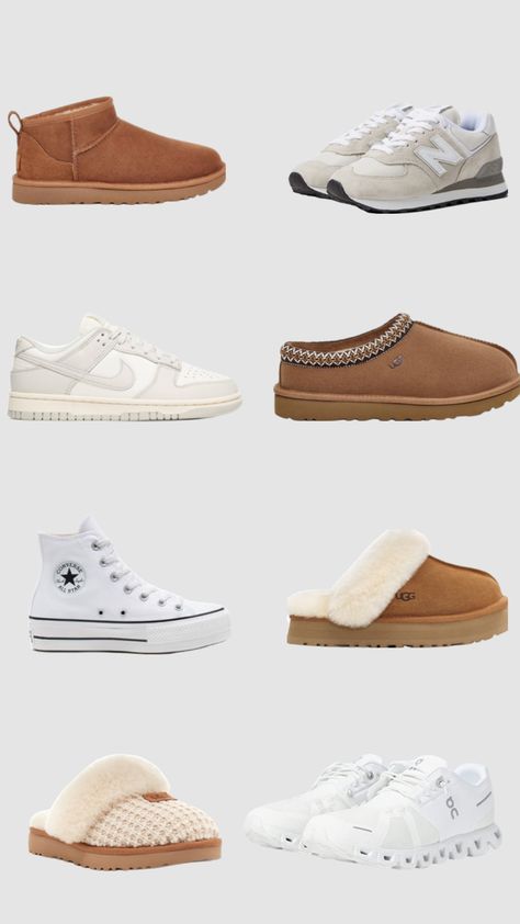 vanilla girl must haves (shoes edition) #vanillagirlaesthetic #vanillagirl #thatgirl #itgirl #trendy #cleangirl #viral #fyp #aesthetic Clean Girl Shoes, Shoe Must Haves, Girl Must Haves, Uggs Outfit Ideas, Cute Uggs, Fyp Aesthetic, Trendy Shoes Sneakers, Preppy Shoes, Pretty Shoes Sneakers