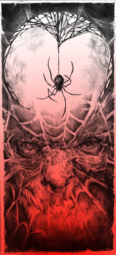 Spider Abstract Art, Spiders Artwork, Trapped In Spider Web, Spider Web Illustration, Spiders Art, Spider Painting, Hole Drawing, New Spiderman, Spider Face