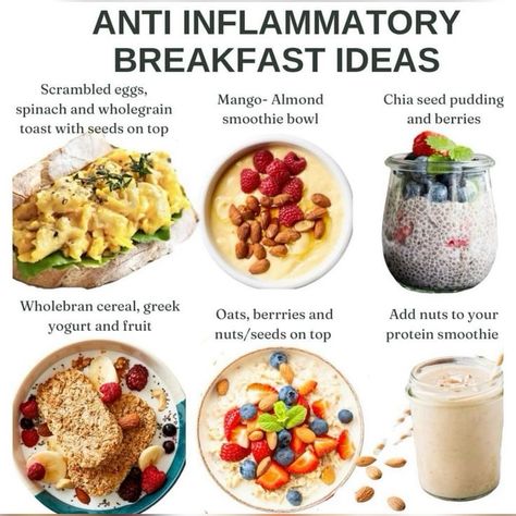 Non Inflammatory Breakfast, Gut Healing Breakfast Recipes, High Protein Anti Inflammation Breakfast, Anti Inflammation Breakfast Recipes, Gut Healing Breakfast, Inflammation Breakfast, Anti Inflammation Breakfast, Inflammation Diet Recipes, Anti Inflammation Recipes