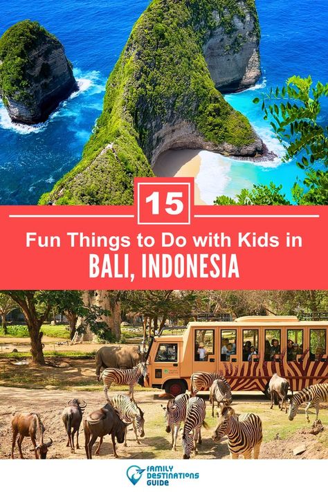 15 Fun Things to Do in Bali with Kids Bali Activities, Bali With Kids, Things To Do In Bali, Kid Friendly Vacations, Kids Things To Do, Things To Do With Kids, Family Destinations, Fun Family Activities, Fun Family