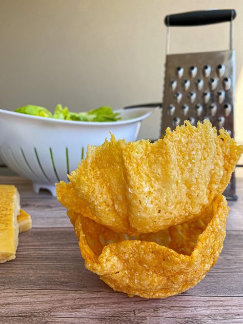 Parmesan Crisp Salad Bowls - Tastefully Grace