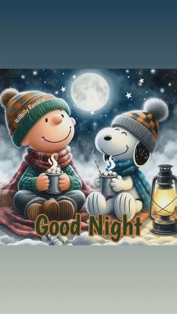 Cute Snooppy on Instagram: "Good night 🌙💤" Snoopy Night Time, Goodnight Snoopy Gif, Winter Good Night Images, Snoopy Evening, Winter Good Night, Good Night Humor, Snoopy Good Night, Pumpkin Patch Business, Night Humor