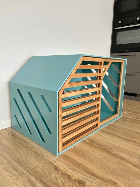 Modern Dog Cage, Dog Bed, Dog Cage, Dog Kennel Large Selection of Sizes From Xs to Xl - Etsy Interior Dog House, Dog Crate Alternative, Wooden Kennel, Pet Crates, Wood Dog House, Modern Dog Houses, Indoor Dog House, Wooden Dog Kennels, Dog House Plans