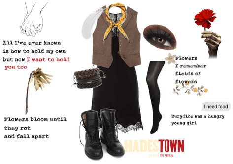 Hadestown Outfit, Hadestown Costume, Eurydice Hadestown, Matilda Costume, Brown Smokey Eye Makeup, Tap Costumes, Cheerleader Costume, Smokey Eye For Brown Eyes, Boho Grunge