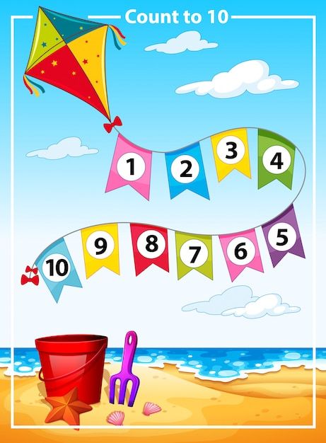 Number Decorations, Beach Template, School Wall Art Ideas, School Wall Decoration, Numbers Design, School Kids Crafts, Kindergarten Classroom Decor, School Wall Art, School Murals